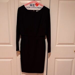 Trina Turk Black Long Sleeve Dress